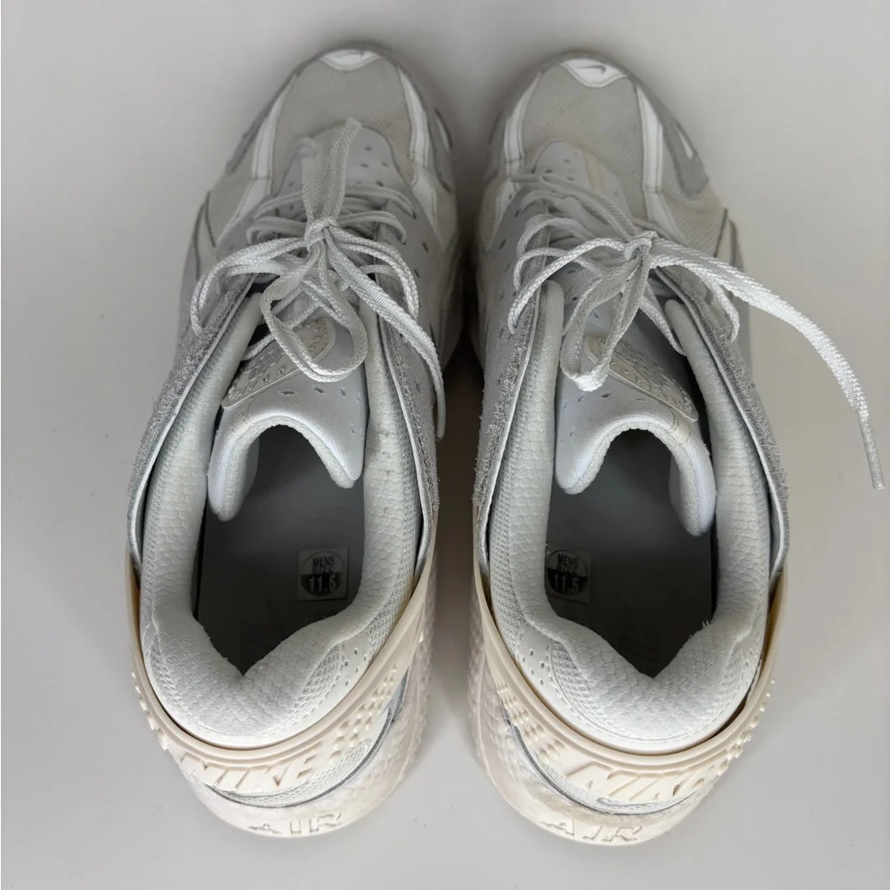 Nike Air Huarache Runner Summit White Platinum DZ3306-100 Mens Size 11.5 Shoes - Picture 11 of 16